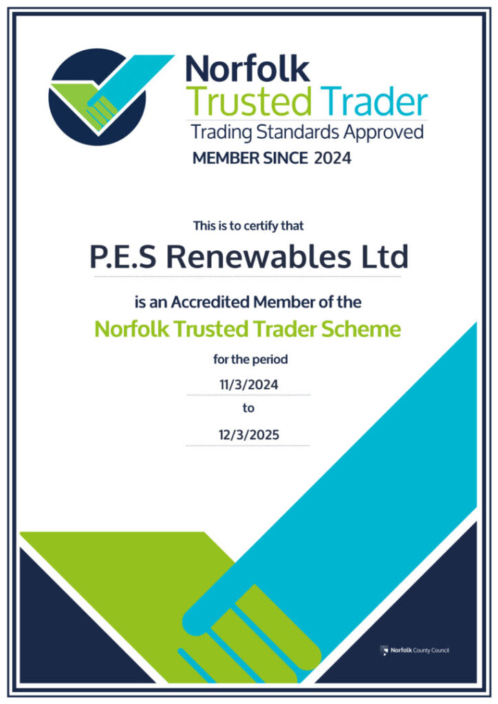 PES Renewables are now part of Norfolk Trusted Trader